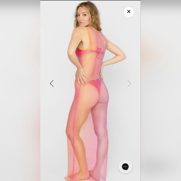 NWT beach bunny swimsuit coverup Payton Maxi dress  size L or one size - Picture 2 of 6